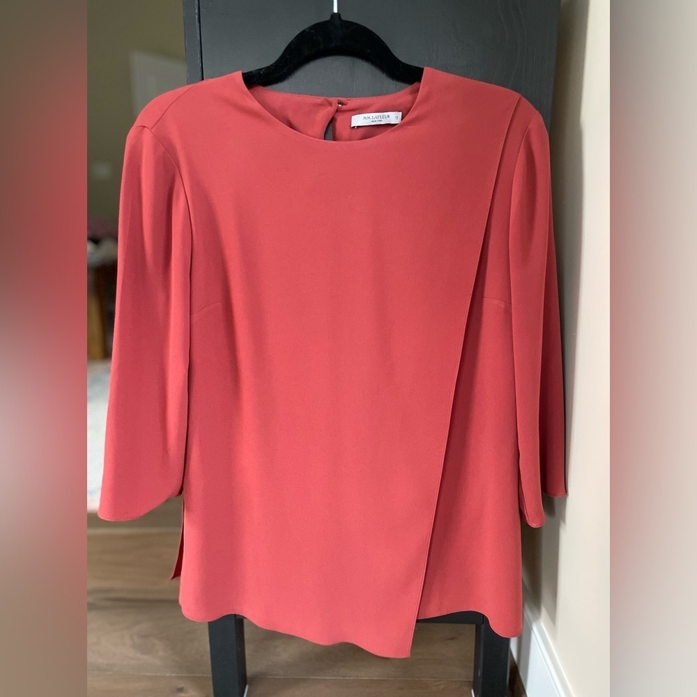 MM Lafleur The Bourgeois Blouse, Chilli Flake Color, Size XS - Picture 4 of 10